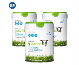 【澳洲直邮包邮】Munchkin 满趣健 草饲婴儿奶粉1段 70克x3罐/箱（0-6个月适用）【奶粉订单收件人身份证必需上传】